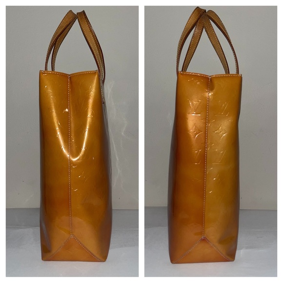 Louis Vuitton Monogram Vernis Reade MM Orange Tote — 100% Guaranteed Authentic - Picture 6 of 14